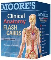 copertina di Moore' s Clinical Anatomy Flash Cards 