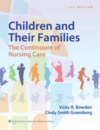 copertina di Children and Their Families: the Continuum of Nursing Care