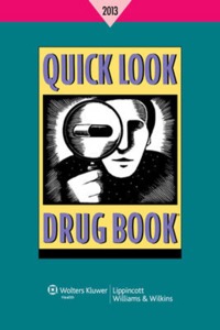 copertina di Quick Look Drug Book 2013