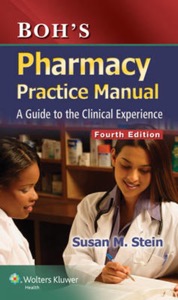 copertina di Boh' s Pharmacy Practice Manual : A Guide to the Clinical Experience