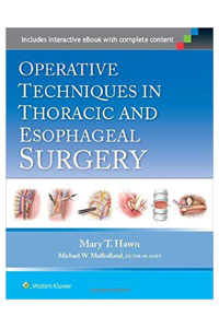 copertina di Operative Techniques in Thoracic and Esophageal Surgery