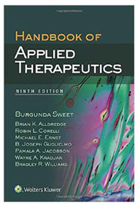 copertina di Handbook of Applied Therapeutics