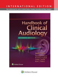 copertina di Handbook of Clinical Audiology
