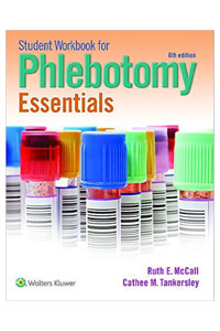 copertina di Student Workbook for Phlebotomy Essentials