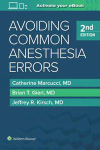 copertina di Avoiding Common Anesthesia Errors