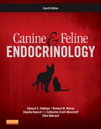 copertina di Canine and feline endocrinology