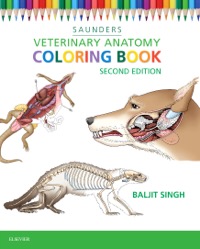 copertina di Saunders Veterinary Anatomy Coloring Book