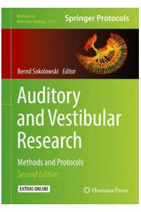 copertina di Auditory and Vestibular Research - Methods and Protocols