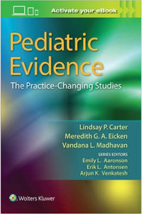 copertina di Pediatric Evidence: The Practice - Changing Studies ( with ebook )