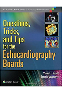 copertina di Questions, Tricks, and Tips for the Echocardiography Boards