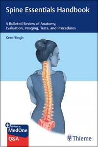 copertina di Spine Essentials Handbook - A Bulleted Review of Anatomy, Evaluation, Imaging, Tests, ...