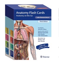 copertina di Anatomy Flash Cards - Anatomy on the Go ( Latin Nomenclature )