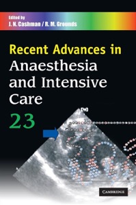 copertina di Recent Advances in Anaesthesia and Intensive Care ( vol. 23 )