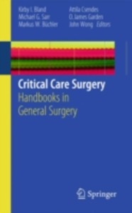 copertina di Critical Care Surgery - Handbooks in General Surgery