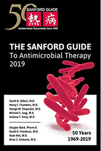 copertina di The Sanford Guide to Antimicrobial Therapy 2019 ( Pocket Edition ) - With online ...