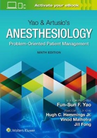copertina di Yao and Artusio' s Anesthesiology - Problem-  Oriented Patient Management