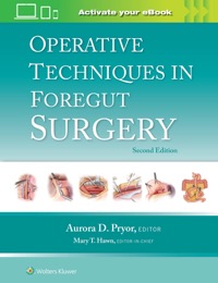 copertina di Operative Techniques in Foregut Surgery