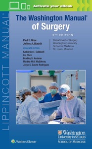 copertina di The Washington Manual of Surgery