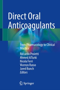 copertina di Direct Oral Anticoagulants . From Pharmacology to Clinical Practice