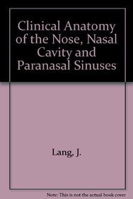 copertina di Clinical Anatomy of the Nose, Nasal Cavity and Paranasal Sinuses