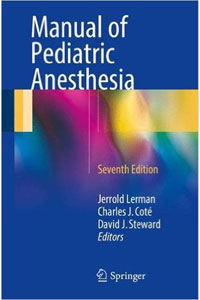 copertina di Manual of Pediatric Anesthesia