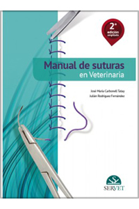 copertina di Manual de suturas en veterinaria