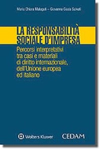 copertina di Responsabilita' sociale d' impresa - Percorsi interpretativi tra casi e materiali ...
