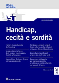 copertina di Handicap, cecita' e sordita'
