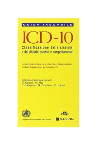 copertina di ICD 10 - Guida tascabile - Classificazione delle sindromi e dei disturbi psichici ...
