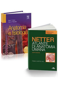 copertina di Atlante di Anatomia Umana di Netter - Selezione tavole per Scienze Motorie e Fisioterapia ...