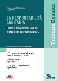 copertina di La responsabilita' sanitaria - I riflessi della riforma Gelli nel mondo degli operatori ...