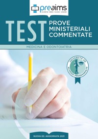 copertina di Preaims - Prove ministeriali commentate . Test medicina e odontoiatria