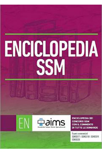 copertina di Enciclopedia dei Concorsi SSM con il commento di tutte le domande - Esami commentati ...