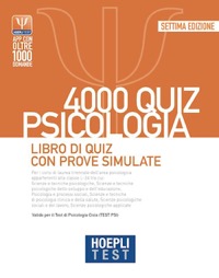 copertina di Hoepli test . 4000 quiz psicologia . Libro di Quiz con prove simulate