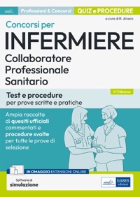 copertina di Concorsi per infermiere - Collaboratore professionale sanitario - Test e procedure ...