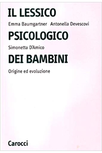 copertina di Il lessico psicologico dei bambini - Origine ed evoluzione