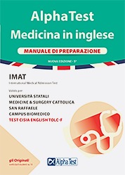 copertina di Alpha Test Medicina in inglese IMAT - Manuale di preparazione 2022 / 2023 - Valido ...