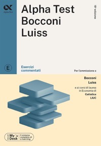 copertina di Alpha Test Bocconi LUISS - Esercizi commentati - Con MyDesk