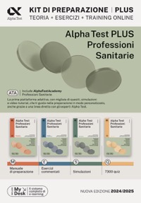 copertina di Alpha Test PLUS Professioni Sanitarie - Kit completo di preparazione con training ...