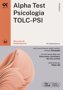 copertina di Alpha Test Psicologia TOLC - PSI 2024 / 2025 - Manuale di preparazione - Con MyDesk