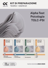 copertina di Alpha Test Psicologia - TOLC - PSI - Kit di preparazione 2024 / 2025  - Comprende ...