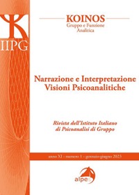 copertina di Narrazione e interpretazione - Visioni Psicoanalitiche