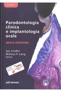 copertina di Parodontologia clinica e implantologia orale - Edizione 2017 - Cofanetto in 2 volumi ...