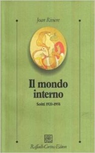 copertina di Il mondo interno - Scritti 1920 - 1958