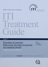 copertina di Guida al trattamento ITI - Procedure di aumento della cresta alveolare in pazienti ...