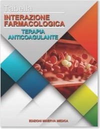 copertina di Tabella Interazione farmacologica - Terapia anticoagulante