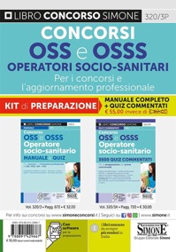 copertina di Concorsi OSS e OSSS Operatori Socio - Sanitari - Per i concorsi e l’aggiornamento ...
