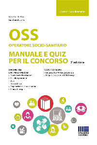 copertina di OSS Operatore socio - sanitario - Manuale e quiz per il concorso