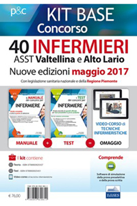 copertina di Kit Base 40 Infermieri ASST Valtellina e Alto Lario - Manuale + Test per tutte le ...