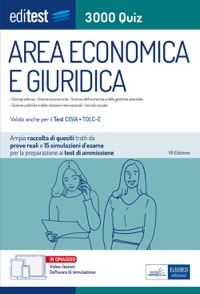 copertina di Test Economia , Giurisprudenza , Scienze politiche 2021 : raccolta di 3.000 quiz ...